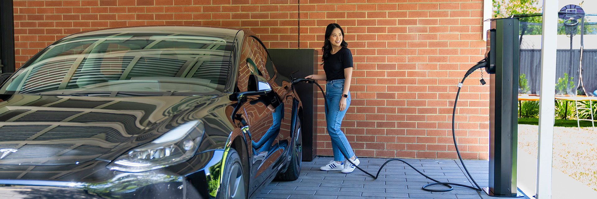 Charging an EV with a home EV charger