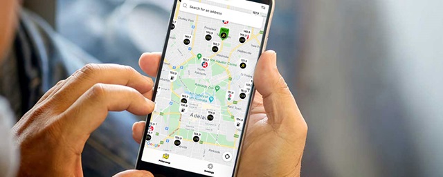 smartphone open to myRAA app