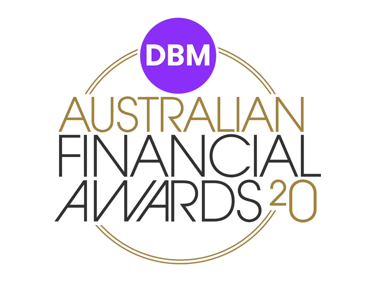 DBM Australian financial awards 2020 logo
