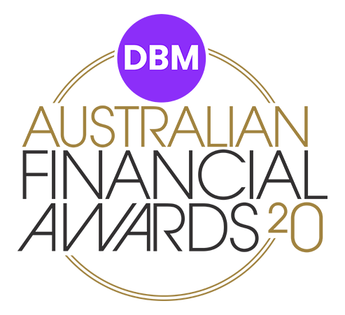 DBM Australian financial awards 2020 logo